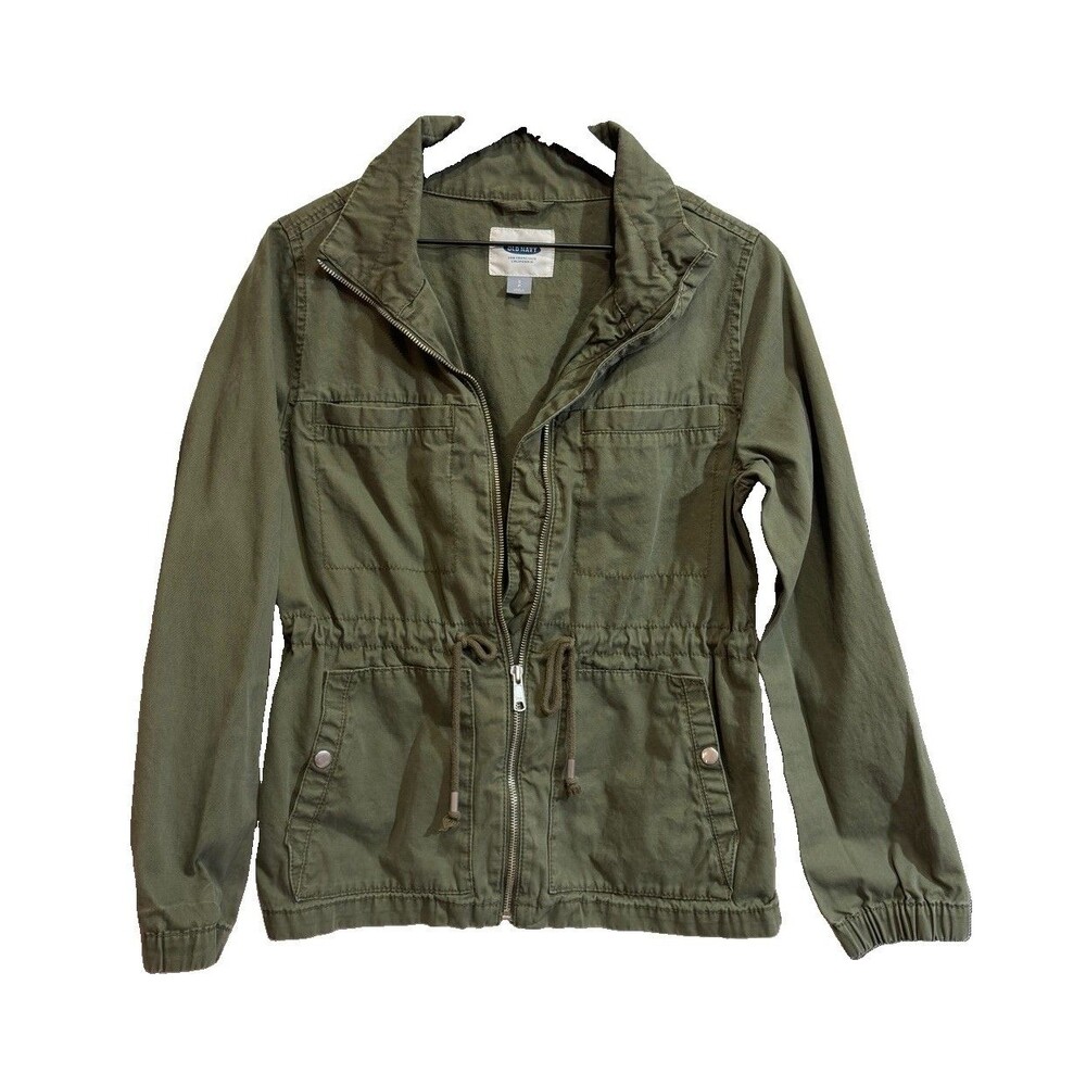 Millennial Utility Gorp Core Size S Olive Army Green Cinch Waist Cargo Jacket